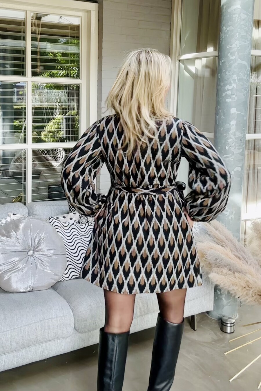 Van €115 naar €39! 🏷️  Bella Boho jurk zwart/bruin - Piti Cuiti